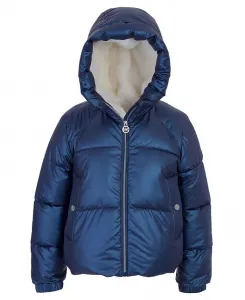 Куртка-пуховик с капюшоном для малышей и маленьких девочек Michael Kors, синий
