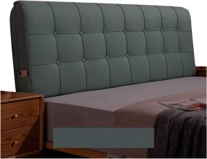 Подушка-подголовник для кровати LIANGJUN, двойная хлопково-льняная, большая, для поддержки талии, моющийся чехол, 7 цветов, индивидуальный размер (Цвет: зеленый, Размер: 160x58x10 см) CHIAPERINI, Green