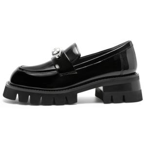 C°BANNER Женские лоферы черные глянцевые, цвет Black-Shiny