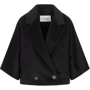 Двубортная короткая куртка Max Mara MaxMara, черный