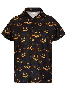 Рубашка King Kameha Helloween Pumpkin Allover, черный
