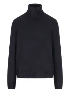 Кашемировый свитер с воротником-стойкой Parksville Loro Piana, синий