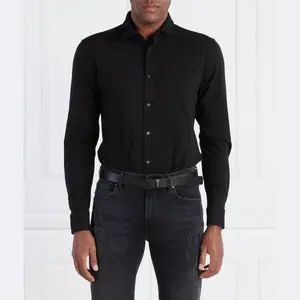 Elisha02 рубашка стандартного кроя Hugo, черный