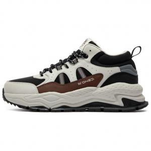 361° Износостойкие нескользящие повседневные туфли среднего размера, мужские, черно-серые