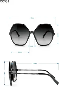 Солнцезащитные очки Circus NY by Sam Edelman CC358 с металлическим сердечком для женщин, Nude