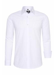 Рубашка делового покроя, облегающая, из высококачественного хлопка-стрейч, белого цвета Rusty Neal
