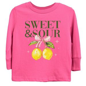 Футболка с длинным рукавом Sweet & sour lemon youth The Juniper Shop, Hot Pink