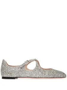 Балетки с блестками Bally, серебяный