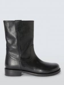 Кожаные ботинки Polo с круглым носком John Lewis, Black