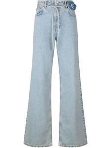 LIU JO Мешковатые хлопковые джинсы, синий