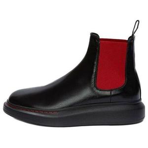 Кроссовки hybrid chelsea boot 'black red' Alexander Mcqueen, черный