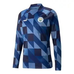 PUMA Манчестер Сити матчевая футболка pre sweat мужская blue