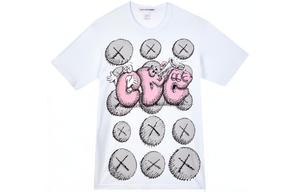 Футболка Comme Des Garcons Shirt X Kaws CDG, белая