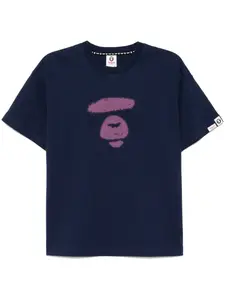 Футболка с логотипом Aape By A Bathing Ape, синий