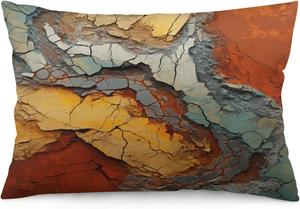 MaSiledy Чехол для уличных подушек Rust & Earth с абстрактным дизайном и двусторонней печатью Pattern-7