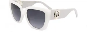Женские солнцезащитные очки Marc Jacobs Signature, цвет слоновая кость/серый, размер 54, Ivory White