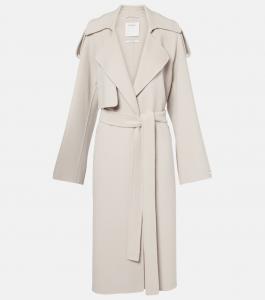 Шерстяное пальто с поясом Fiore Sportmax, Tortora