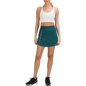 Повседневная короткая юбка Lululemon, черный/черный