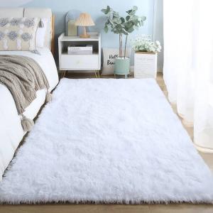 Y U-LIVE Ковер 60х160 см для спальни в скандинавском стиле, с длинным ворсом, утолщенный, не скользящий