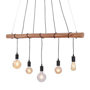 Подвесной светильник JUST LIGHT Damian, металл/дерево - 5 ламп