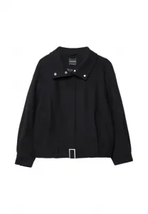 Мягкая на ощупь легкая куртка Stradivarius, Black