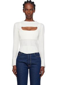 Vivienne Westwood Белый корсетный топ "Мария"