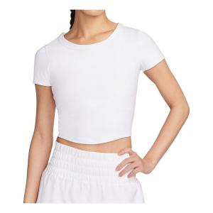 Футболка (WMNS) Nike One Fitted Dri-FIT Cropped T-Shirt Asia Sizing 'White'