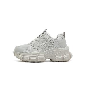 Износостойкие противоскользящие низкие массивные кроссовки женские Lee, серый