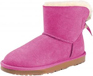 Женские зимние утепленные мехом ботинки YDN, сапожки до щиколотки с круглым носком, на низком каблуке, без шнуровки, размер 4-15 US, Hot Pink