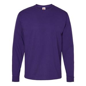 Футболка Hanes Essential-T с длинным рукавом, цвет athletic purple