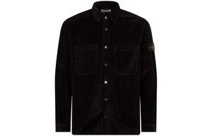 Рубашка мужская Stone Island на пуговицах, черный