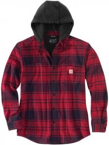 Флисовая куртка CARHARTT, цвет schwarz/rot