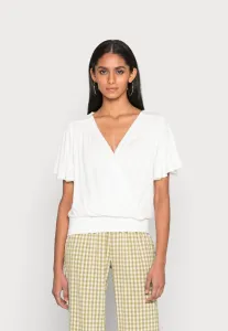 Базовая футболка денвера Lascana, Creme