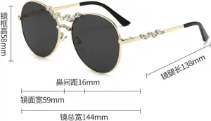 Солнцезащитные очки Melrose Punk Y2k для женщин, роскошные, модные, со стразами, для вечеринок, в стиле стритвеар, модель 8049, Orange