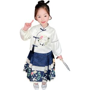 Детский комплект из двух предметов: юбка и топ PROTECTCAMEL, темно-синий clothing sets