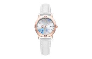 Disney Часы Frozen Series Quartz Movement Leather Watch Bands Watch Women's Watch Silver Dial SF-54200
