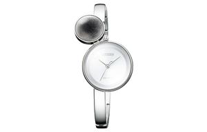 CITIZEN Часы Quartz Movement Stainless Steel Strap Watch 27.3mm Women's Watch White Dial, White