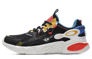 Кроссовки Dragon Eyes для бега мужские с низким верхом, черный/зеленый 361°