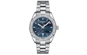 TISSOT Часы PR100 Collection Quartz Movement Women's Watch 36mm Blue Dial T101.910.11.121.00, Blue Dial