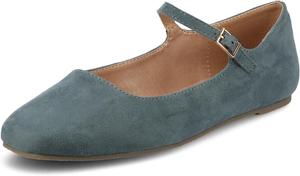 Женские туфли-лодочки Journee Carrie среднего и широкого размера с ремешком и пряжкой Journee Collection, синий