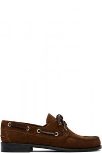 Коричневые замшевые туфли-лодочки Harris Aeyde