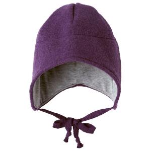 Детская шапочка-ушанка Disana, Aubergine