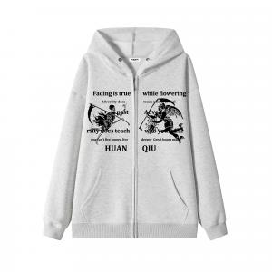 Толстовка Unisex Hooded Moderate Regular HUANQIU, светло-серый