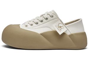 Кеды, скейтборд обувь женская низкая La Chapelle, бежевый/розовый