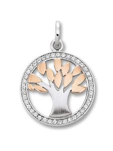 ONE ELEMENT Кулон «Древо жизни» из циркония в серебре 925 пробы