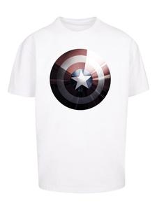 Футболка F4NT4STIC Marvel Captain America Shield Shiny, белый