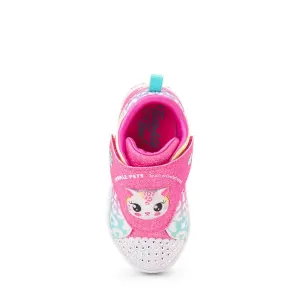 Кроссовки Skechers Twi-Lites Twinkle Pets Glitter Cat Sneaker, розовый