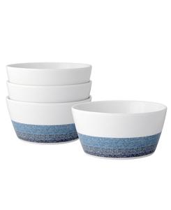 Набор из 4 мисок для хлопьев Colorscapes Layers Noritake, темно-синий