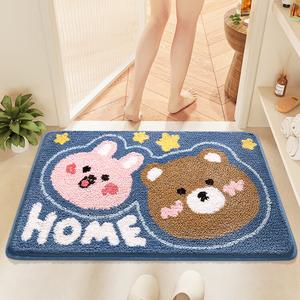 Dajiang Ковер 40x60 см для ванной, впитывающий и нескользящий, с рисунком медведя