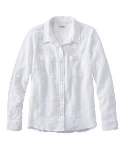 Рубашка из облачной марли, с длинным рукавом, японский крой.